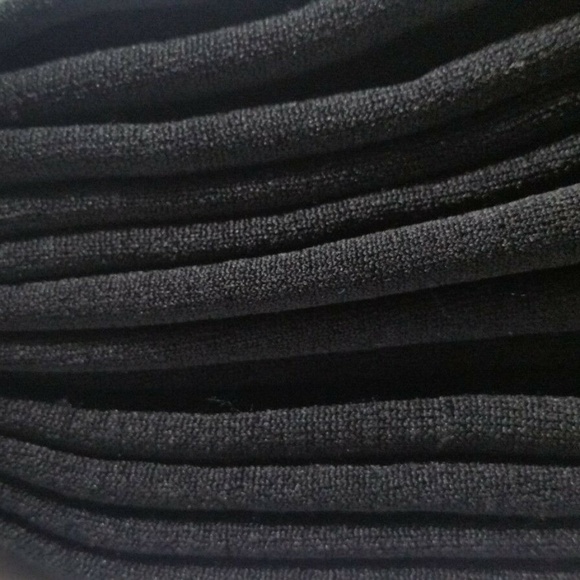 Black Fleece Lined Footless Tights Small Leggings - Picture 7 of 9